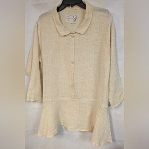 Women's Beige Angelheart Designs Vintage Tunic